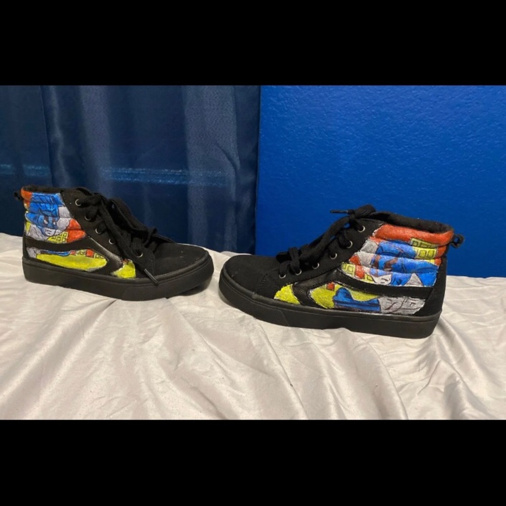 Custom Batman Kids High Tops Size 3
